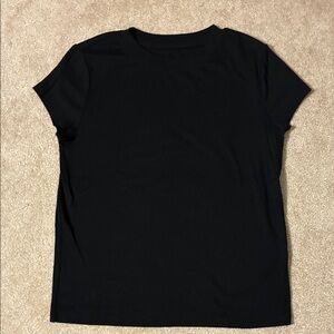 a new day Essential Black Short Sleeve Tee